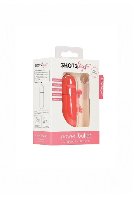 Shots Toys Power Bullet вибропуля 10 режимов вибрации, 6.2х1.8 см (розовый) 