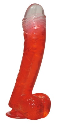 Анальный фаллоимитатор Jolly Buttcock, 17 см (красный)