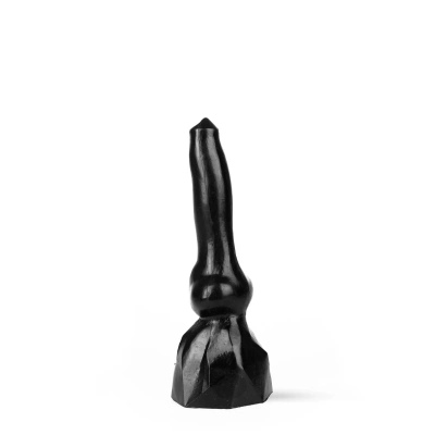 Огромный фаллос Dark Crystal Black - Dog Dildo, 27х6.9 см (чёрный)