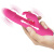 Baile Dorothy - Перезаряжаемый вибратор-кролик с функцией фрикций, 19.7х3.3 см (розовый)
