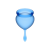 Satisfyer Feel Good - Набор менструальных чаш, 15 мл и 20 мл (синий)