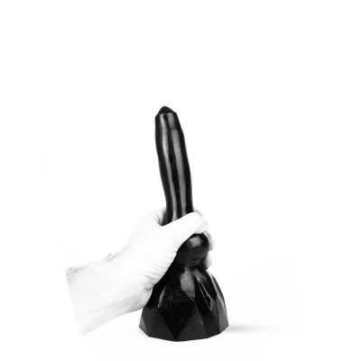 Огромный фаллос Dark Crystal Black - Dog Dildo, 27х6.9 см (чёрный)