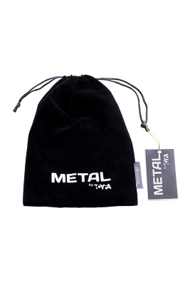 TOYFA Metal - Зажимы для сосков с кольцом для пениса (черный)