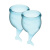 Satisfyer Feel Secure - Набор менструальных чаш, 15 мл и 20 мл (голубой)