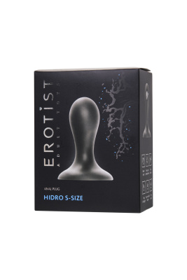 Erotist Hidro S - Анальная пробка, 8,5 см (черный) 