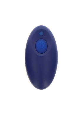 Toy Joy The Risque Buttplug - анальный вибростимулятор с дистанционным управлением, 14.5х3 см (синий)