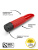 Браззерс - мини-вибратор универсального назначения, 11.5х2.5 см (красный)