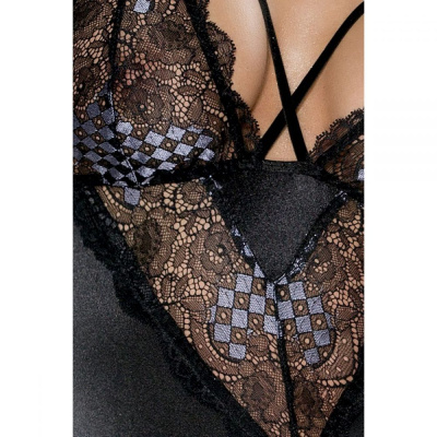 Casmir Giorgia corset  - Элегантный корсаж с кружевом (черный S/M)