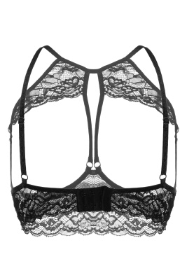 Erolanta Sandra эротический бралетт с открытой грудью, 50-52 (чёрный)