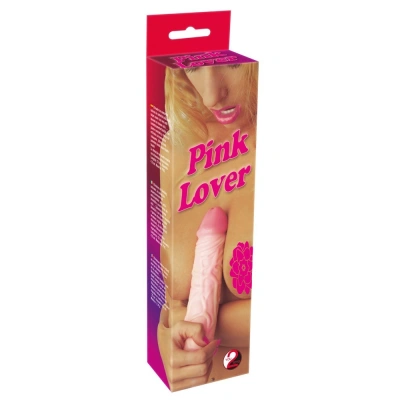 Orion Pink Lover - Вибратор реалистик, 23х4.5 см (телесный)