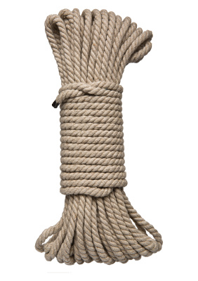 Doc Johnson Kink Bind & Tie Hemp Bondage Rope - Веревка бондажная, 15,2 м 