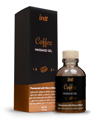 Intt Coffee Massage Gel - Съедобный гель для интимного массажа, 30 мл (кофе)