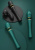 Zalo Kyro - премиум вибратор-микрофон с 2 насадками, 29,1 см (изумрудный) 