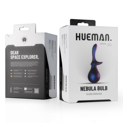 ONE-DC Hueman Nebula Bulb Anal Douche анальный душ, 25.4х3.2 см (фиолетовый)