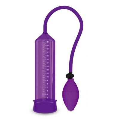 Джага-Джага - Вакуумная помпа для члена, 25х6 см (фиолетовый) 