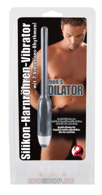 Вибратор для стимуляции уретры Dilator, 19 см. (серый)