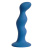 Terra - Волнистая анальная пробка, 12х2.5 см. (синяя) 
