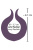Couples Choice - Виброкольцо универсальный вибромассажер, 8,7х3,7 см (фиолетовый) 