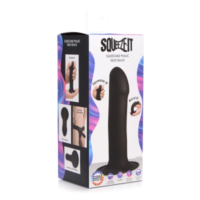 Squeeze-It  - гибкий силиконовый фаллоимитатор, 17.2х3.8 см