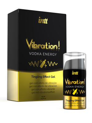 Intt Vibration Vodka - Жидкий интимный гель с эффектом вибрации Водка, 15 мл