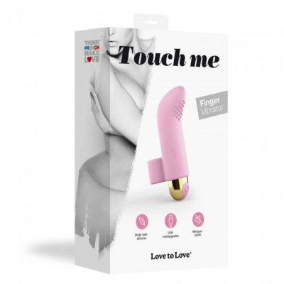 Love to Love Touch Me вибратор на палец, 8.8х5.3 см (розовый) 