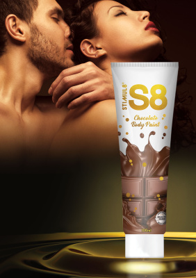 Stimul 8 Bodypaint - съедобная краска для тела со вкусом шоколада, 100 мл