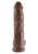 Pipedream King Cock 10" With Balls - Реалистичный фаллоимитатор с мошонкой на присоске, 25.4х5 см (коричневый)