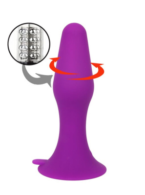 Анальный вибратор с ротацией  Solo от Otouch, 12.4 см (фиолетовый) 