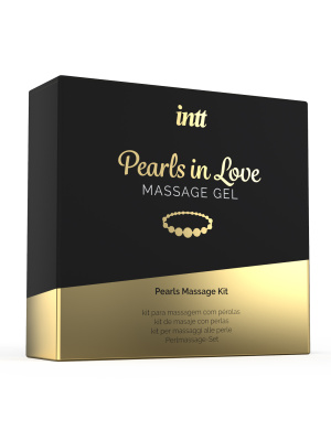 Intt Pearls in Love - набор для интимного массажа с жемчужным ожерельем, 15 мл