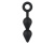 Анальная ёлочка с ручкой-кольцом Black Velvets - Orion, 19.8 см (чёрный) 