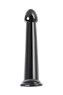 Toyfa Basic Jelly Dildo L универсальный фаллоимитатор с присоской, 20х3.7 см (чёрный)