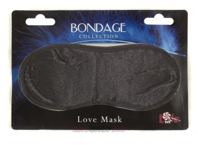 Закрытая маска на глаза Bondage (черный)
