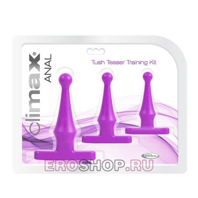 Набор Анальных Стимуляторов Climax Anal Tush Teaser Training Kit (фиолетовый) 
