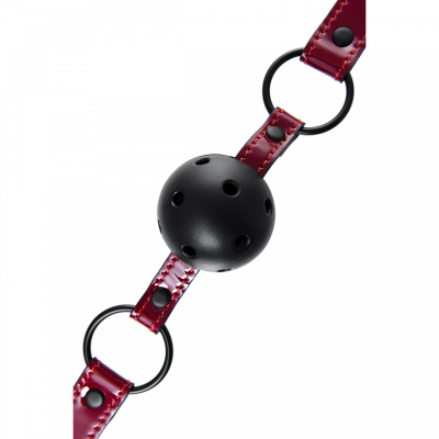 ToyFa Theatre - Шикарный кляп-шарик с отверстиями для дыхания, 65 см (красный)