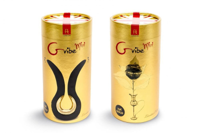 Вибратор Gvibe Mini Gold от Gvibe, с 24-каратным золотом. Лимитированная серия! 
