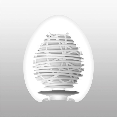Tenga Egg Silky II New Standart - Нежный мастурбатор в виде яйца, 6х5 см (коричневый)