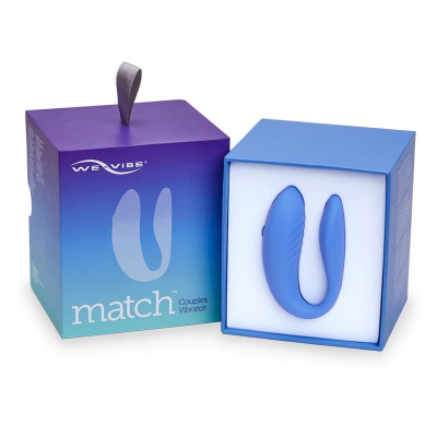 We-Vibe Match - Вибратор для пар, 7.7х3 см (голубой) 