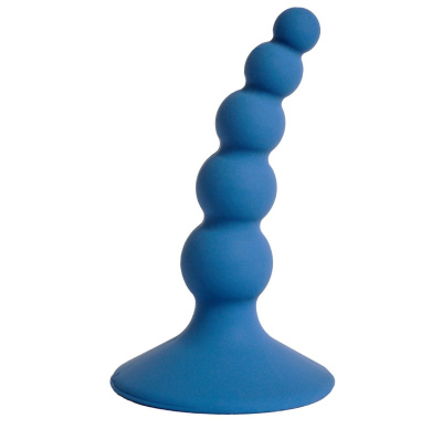 LE FRIVOLE Pulse - Анальная пробка в виде шариков, 10х2.5 см (синяя) 