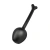Mystim E-stim Geisha Ball Mono Unplain Jane - Вагинальный шарик с миостимуляцией, 14,3 см (черный)