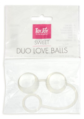 Duo Love Balls - Любовные шарики, 16 см (прозрачный)