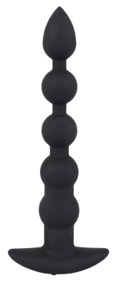 Анальная цепочка с вибраецией Black Velvets от Orion, 21 см (чёрный)