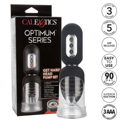 CalExotics Optimum Series Get Hard - Автоматическая вакуумная помпа с вибрацией , 13.25х7.5 см (чёрный) 