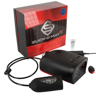 Supermax Suck-O-Mat 2.0 - автоматический мастурбатор, 26.3х2.5 см (чёрный)