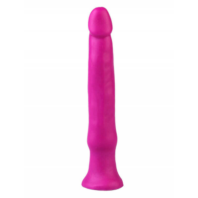 Джага-Джага - Анальный стимулятор без мошонки, 12х2 см (фиолетовый)