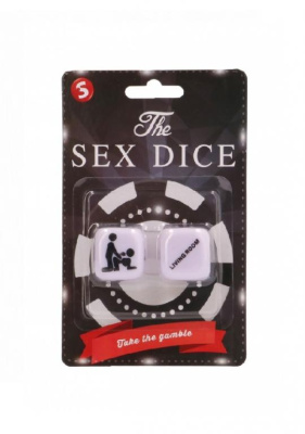 Take the Gamble Sex - Игральные кубики (белый) 
