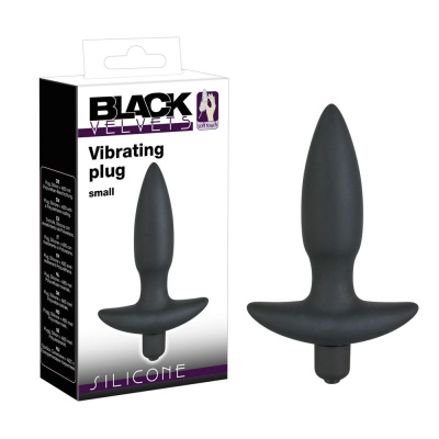 ORION Black Velvets Small - Анальная пробка с вибрацией, 12 см (чёрный) 
