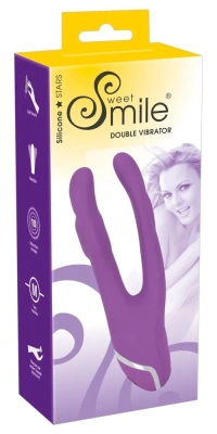 Sweet Smile Double от Orion - Двойной гибкий вибратор, 19х3.6 см (фиолетовый)