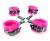 Комплект фиксаторов краб с мехом BDSM Light (розовый)