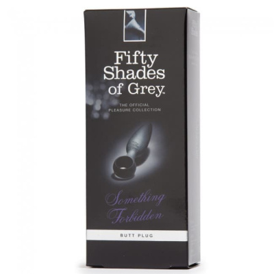 Fifty Shades of Grey FSoG Silicone Butt Plug - Стильная анальная пробка, 2.5 см (серый) 