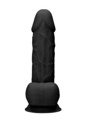 Shots - Фаллоимитатор с мошонкой 21,6 см (черный)